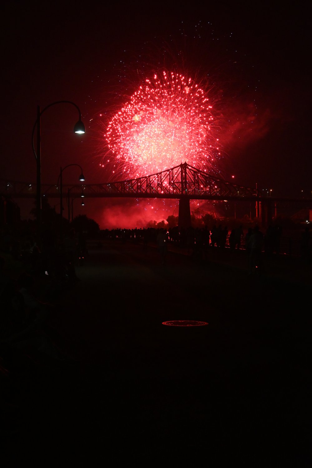 Fireworks By The Bridge